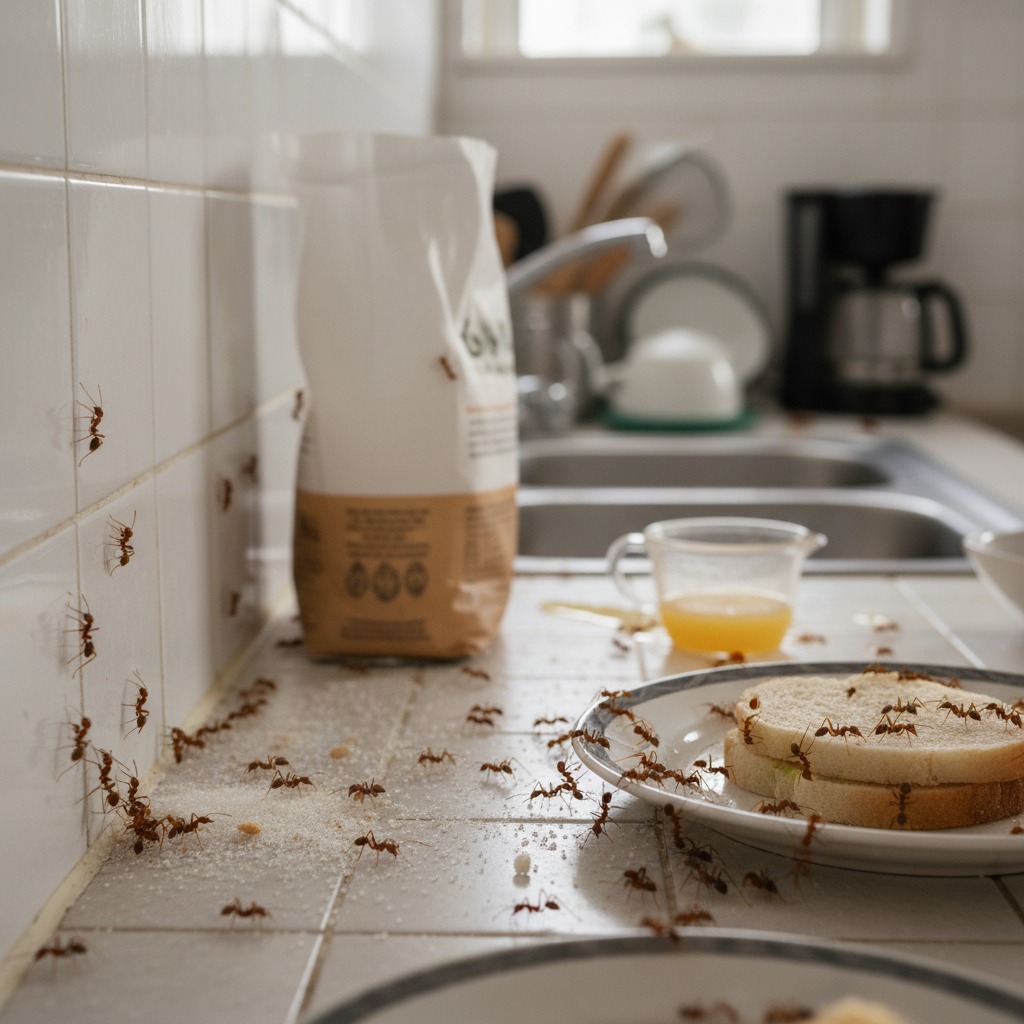 odorous house ants Raleigh NC kitchen infestation